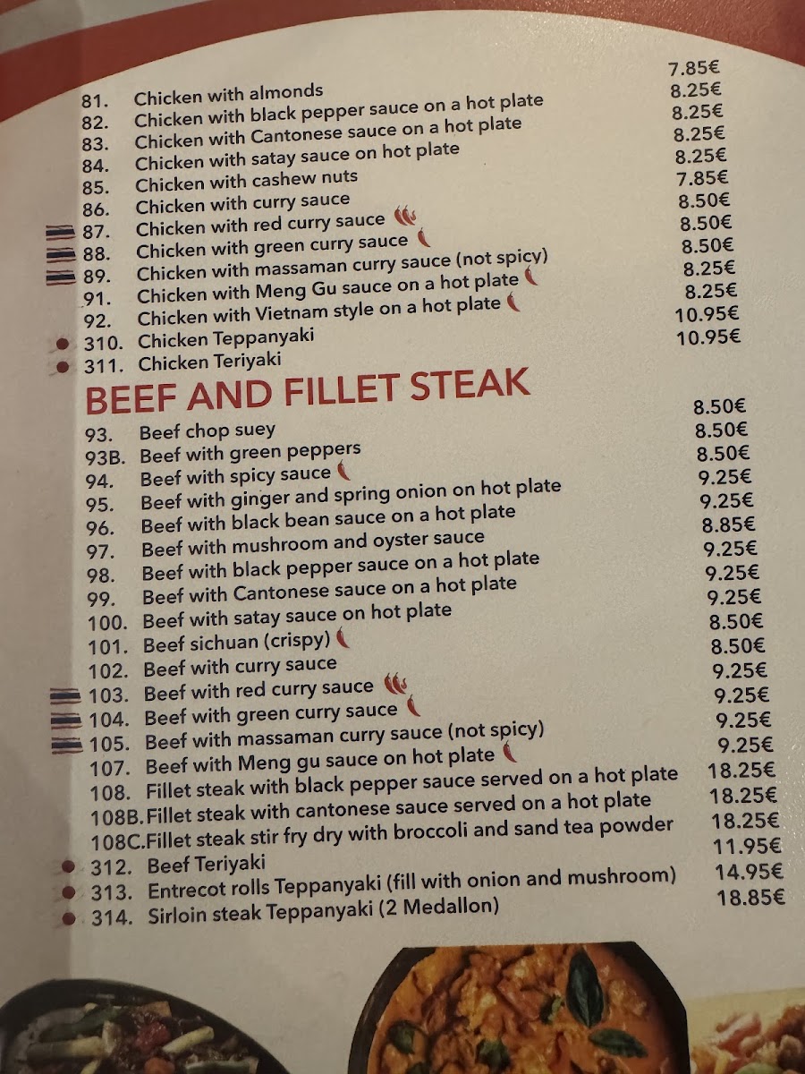 Menu Restaurante Asian Kitchen Teppanyaki Show-1