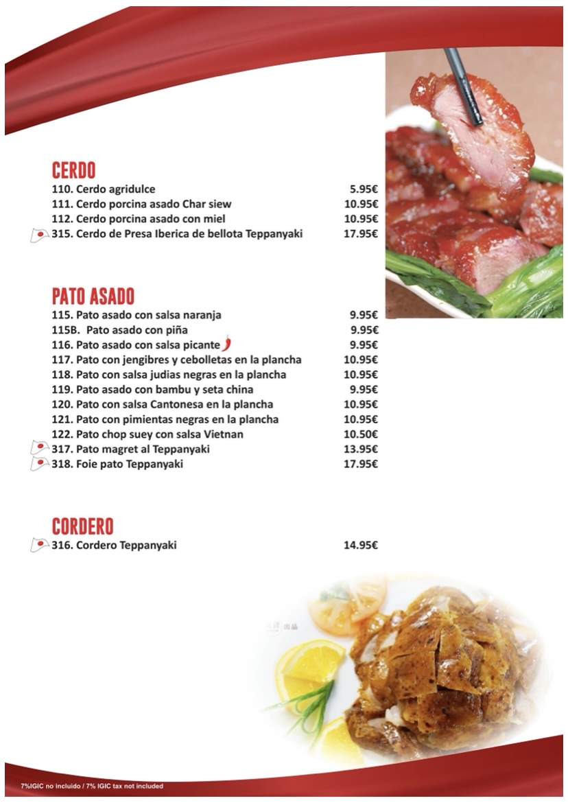 Menu Restaurante Asian Kitchen Teppanyaki Show-10