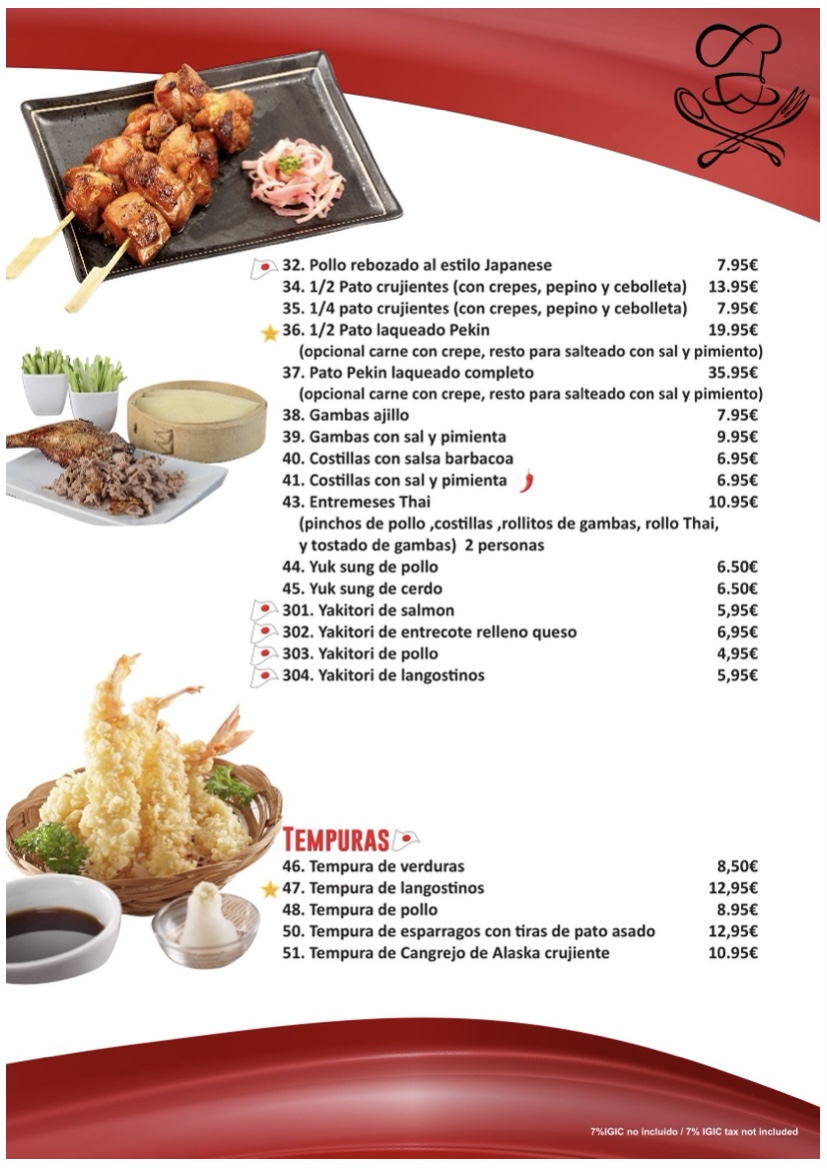 Menu Restaurante Asian Kitchen Teppanyaki Show-8